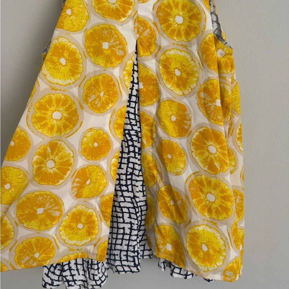 Anthropologie Porridge Lemon Print Layered Look Tank - Picture 7 of 10